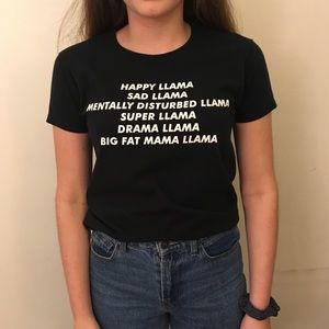 Llama song shirt